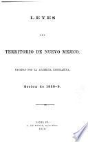 Laws of the Territory of New Mexico