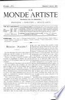 Le monde artiste illustré