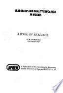 Leadership and Quality Education in Nigeria