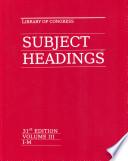 Library of Congress Subject Headings