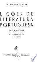 Liçoes de literatura portuguesa