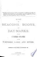 List of Beacons, Buoys, and Day Marks of the United States on the Northern Lakes and Rivers