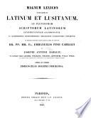 Magnum Lexicon novissimum Latinum et Lusitanum. Ad normam præcipue magni Lexici Latini et Lusitani E. Pinii Cabralíi et J. A. Ramalii