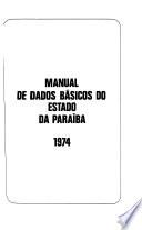 Manual de dados básicos do estado da Paraíba