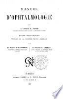 Manuel d'ophtalmologie