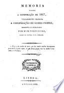 Memoria sobre a conspiração de 1817