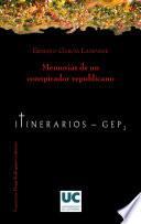 Livro Memorias de un conspirador republicano