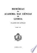 Memʹorias da Academia das Ciências de Lisboa. Classe de Letras