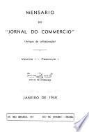 Mensario do Jornal do commercio (artigos de collaboração)