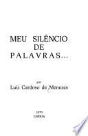 Meu silêncio de palavras