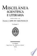 Miscelânea scientífica e literária