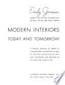 Modern Interiors Today and Tomorrow