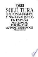 Livro Nacionalidades y nacionalismos en España