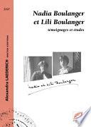Nadia Boulanger et Lili Boulanger