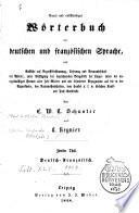 Neues und vollständiges Wörterbuch der deutschen und französischen Sprache