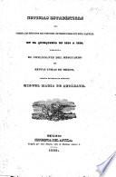 Noticias estadísticas que sobre los efectos de consumo introducidos en esta capital en el quinquenio de 1834 a 1838 presenta ... M. M. de Azcárate. [With tables.]
