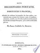 Nouveau dictionnaire de poche francais-portugais, rédigé d'après les meilleurs lexicographes des deux nations, en enrichi des termes des sciences et arts, ... Par une Société de gens de lettres