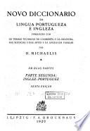 Novo Diccionario Da Lingua Portugueza E Ingleza