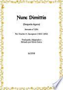 Nunc Dimittis – Despede Agora