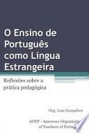 O Ensino de Portugues Como Lingua Estrangeira