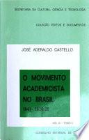 O movimento academicista no Brasil 1641-1820/22