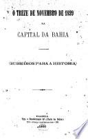 O Treze de novembro de 1899 na capital da Bahia