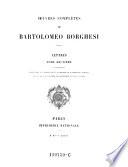 Oeuvres complètes de Bartolomeo Borghesi