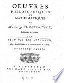 Oeuvres philosophiques et mathématiques