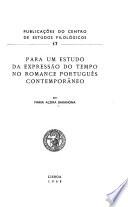 Para um estudo da expressão do tempo no romance português contemporâneo