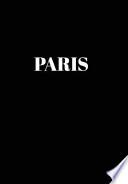 Paris: Hardcover Black Decorative Book for Decorating Shelves, Coffee Tables, Home Decor, Stylish World Fashion Cities Design