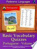Parleremo Languages Basic Vocabulary Quizzes Portuguese -