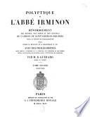 Polyptique de l'abbé Irminon, ou Dénombrement des manses, serfs et revenus de l'abbaye de Saint-Germain-des-Prés sous le règne de Charlemagne