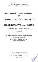 Princípios fundamentais de organização política e administrativa da nação