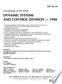 Proceedings of the ASME Dynamic Systems and Control Division