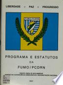 Programa e estatutos da FUMO/PCDRN.