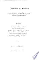 Quantifiers and Selection