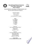 Quantifying Pollutant Emissions from Office Equipment : a Concern in Energy-efficient Buildings