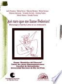 Qué raro que me llame Federico!