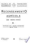 Recenseamento agrícola de 1939-1940
