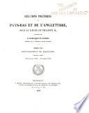 Relations politiques des Pays-Bas et de l'Angleterre, sous le règne de Philippe II
