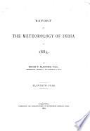 Report on the meteorology of India