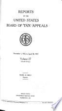 Reports of the United States Board of Tax Appeals