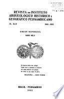 Revista do Instituto Archeológico, Histórico e Geográphico Pernambucano