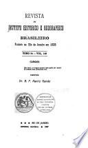 Revista do Instituto Historico e Geographico Brazileiro