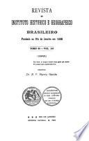 Revista trimensal do Instituto historico, geographico e ethnographico do Brazil
