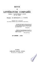 Revue de littérature comparée