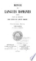Revue des langues romanes