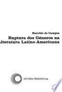 Ruptura dos gêneros na literatura latino-americana