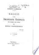 Saggio di una bibliografia ragionata per servire alla storia dell' epoca napoleonica
