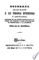 Socorros que han de darse á las personas envenenadas ó asfixiadas